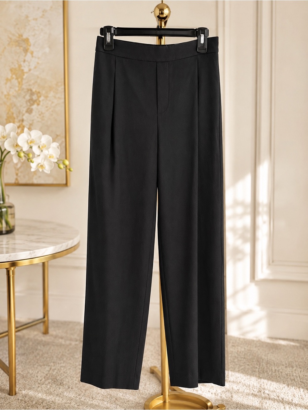 Vince Black Tailored Trousers - Picture 2 of 8